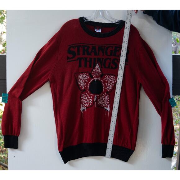 Red Dahlia Demogorgon Stranger Things Ugly Christmas Sweater Xmas ADULT Size XL - Picture 4 of 6